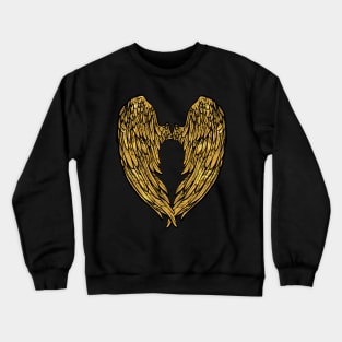 Angels Wings gold print T-Shirt, Phone Case and Others Crewneck Sweatshirt